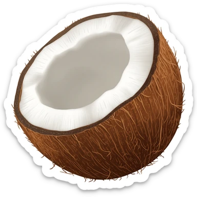 Coconut sticker