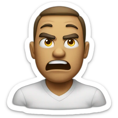 disgusted dizzy angry sticker