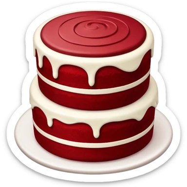 tarta red velvet sticker