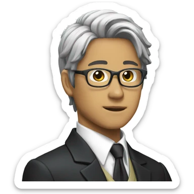 Black gojo satoru sticker