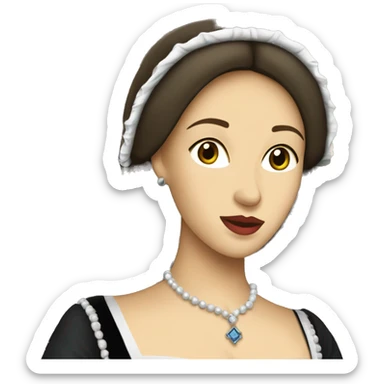 anne boleyn in a castle sticker