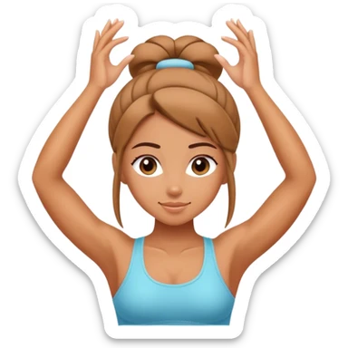 cute pilates girl sticker