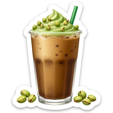 Starbucks Iced coffee with pistachio   sticker