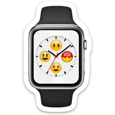 jolie montre blanche sticker