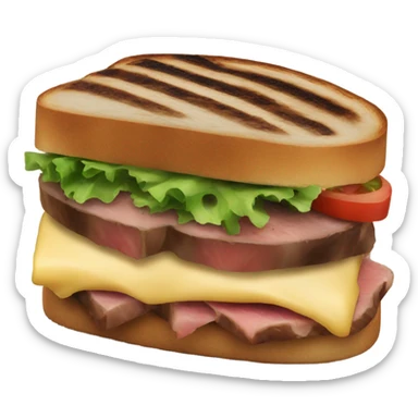 Steak sandwich sticker