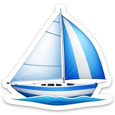 Sailboat - Sunfish (Model Year: 2021) (Iconic colour: Bright sail with blue and white) sticker