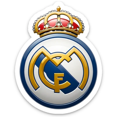 I want an emoji of real madrid logo of football and it should look realistic sticker