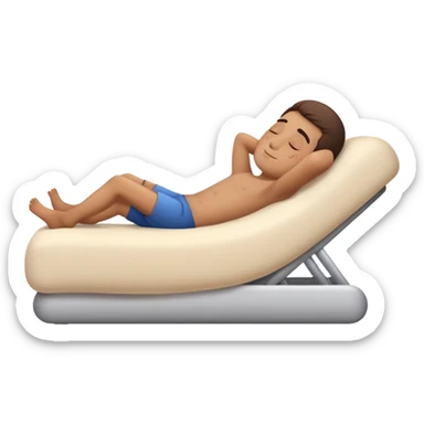 a person who does not want to work but rests sticker