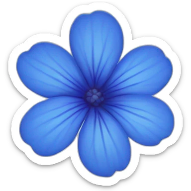 blue-flower sticker