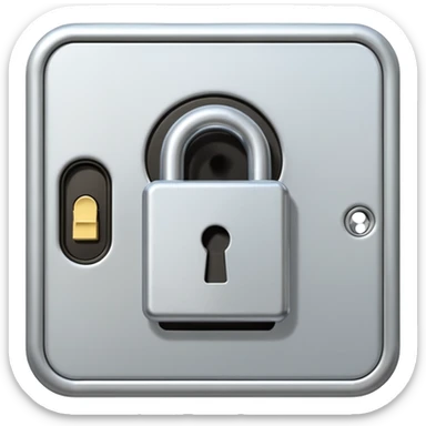 Keycard lock on aDoor sticker