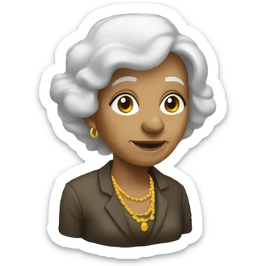 Old money woman  sticker