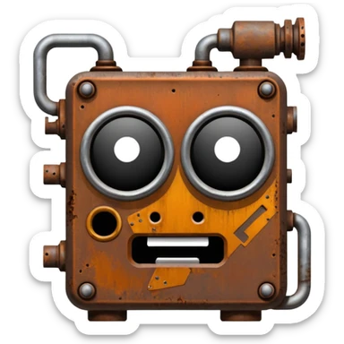 débrouille post apocalyptique ferraille  sticker