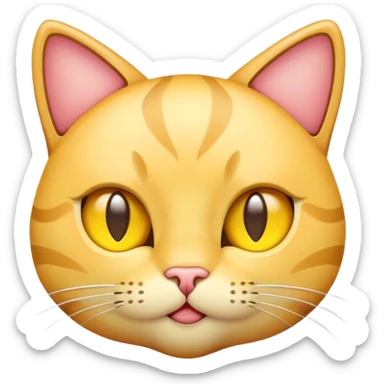 emoji cat with star eyes sticker