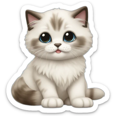 Ragdoll Sealpoint Kitten sticker