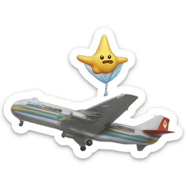 un mag montando un uncornio volador sticker