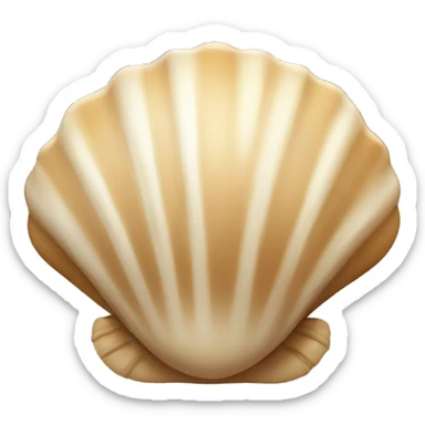 Beige shell sticker