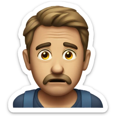 Concerned emoji sticker