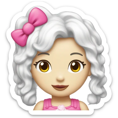 Creame una mini hello Kitty imagen pequeña  sticker