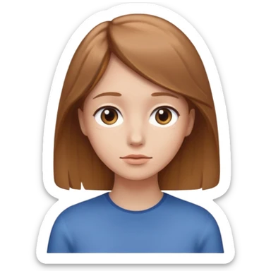 Person faced away looking behind them sticker