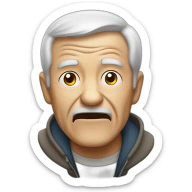 old man yells at sticker