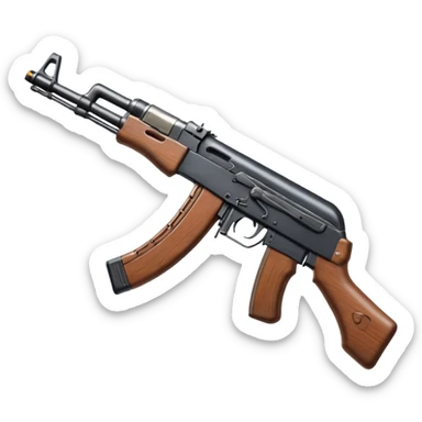 an ak47 with no stock sticker