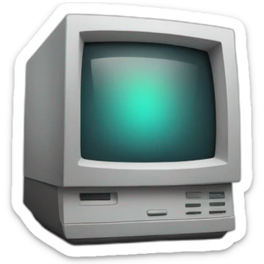 crt monitor sticker