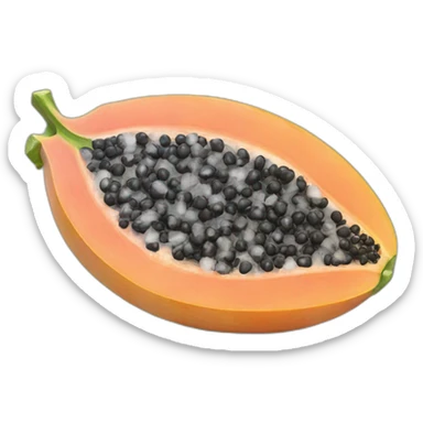 Frozen Papaya cold ice sticker