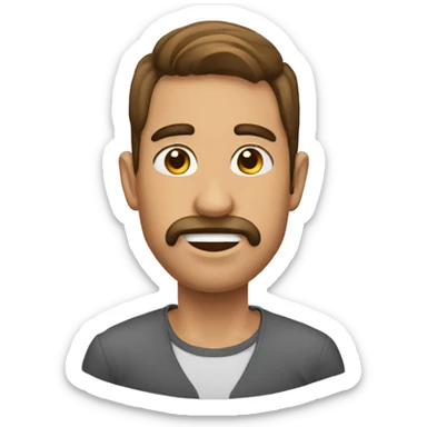 Oreja con muchos pendientes sticker