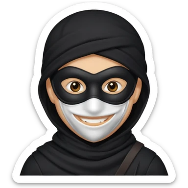 Thief emoji sticker