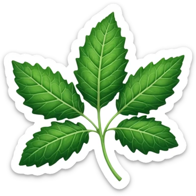 patchouli leaf sticker