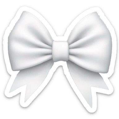 white bow sticker