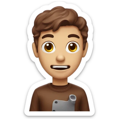 too scary for dairy brownie sticker