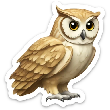 owl elegant sticker