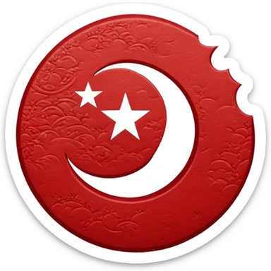 Ottoman empire 1600-1700 flag sticker