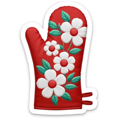 oven mitt print  sticker