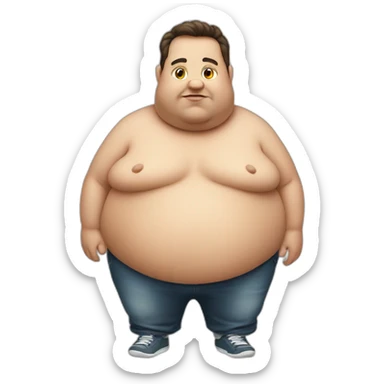 obese sticker