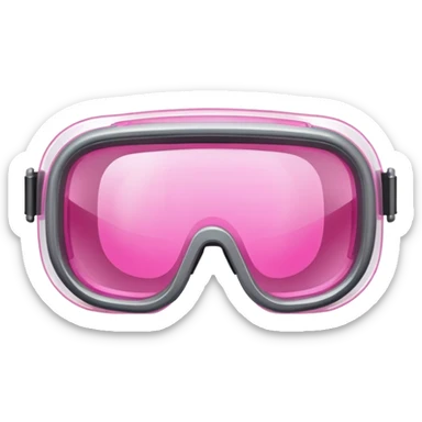 protective welding glasses with pink lenses and side shields, safety eyewear sticker