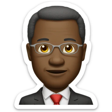 Friendly president of benin sticker