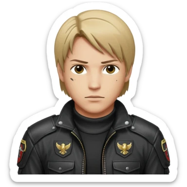 Resident evil leon Kennedy game 4 sticker
