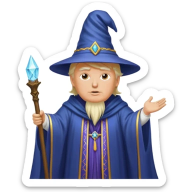 wizard donald trump sticker