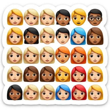 Gen z emojis sticker