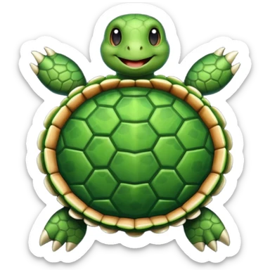 Haz una tortuga, que esté haciendo voluntariado, sticker