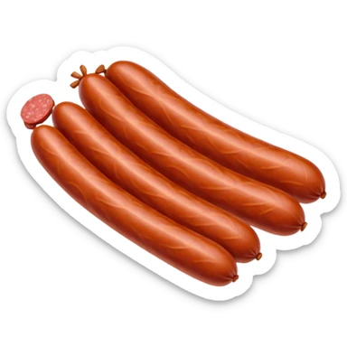 Dry-smoked sausage sticker