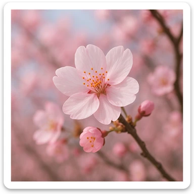 sakura cherry blossom flower sticker