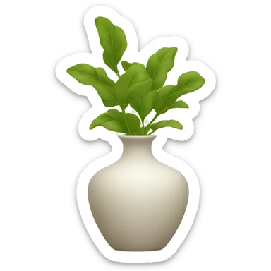 Vase minimalist sticker