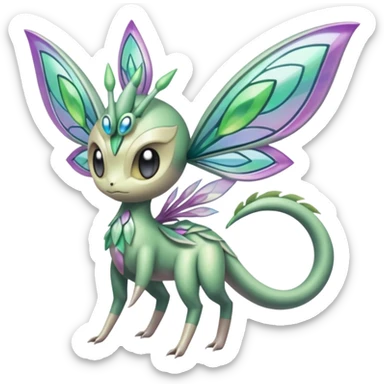 Meloetta-Celebi-Palkia-Pokémon-Fakémon-fusion-hybrid-creature sticker