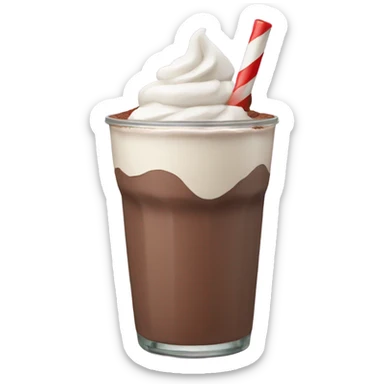 Chocolate milkshake sticker