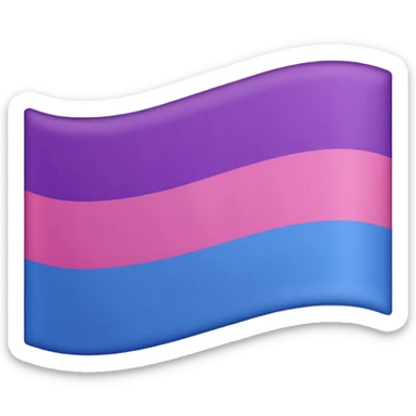 The bisexual flag  sticker