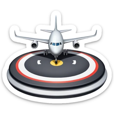 plane landing pad sticker