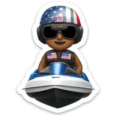 Patriot jetski sticker